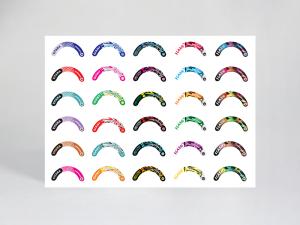 شیت لیبل 50 - 35 بدون روکش ( جنس لیبل - براق )